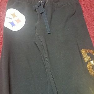 Pink Steelers sweatpants